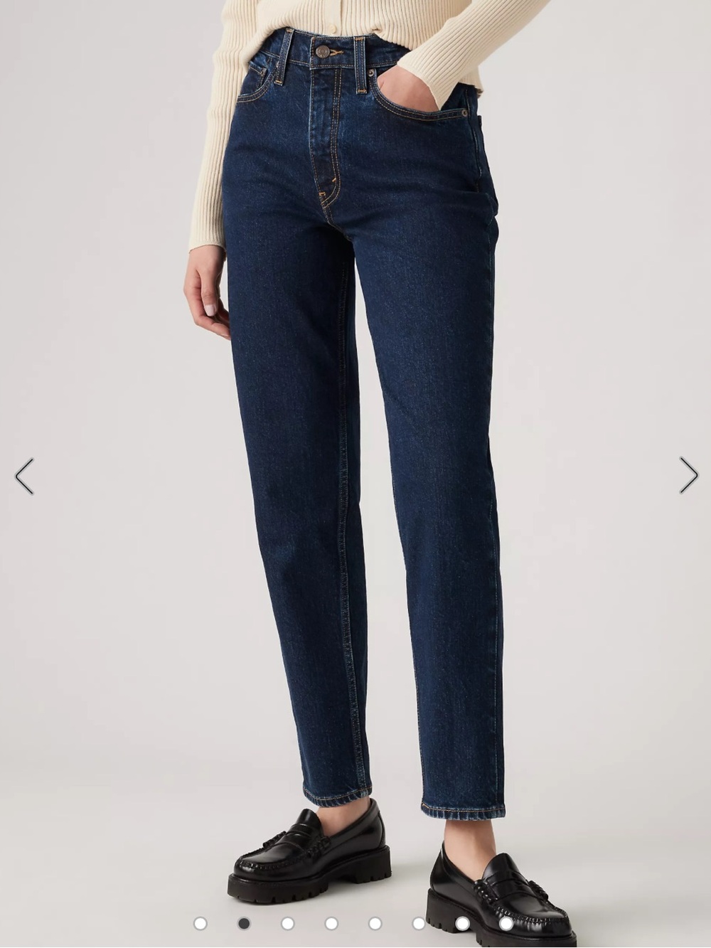 Levi’s 80s mom jean high-rise dark wash 30x28 EUC